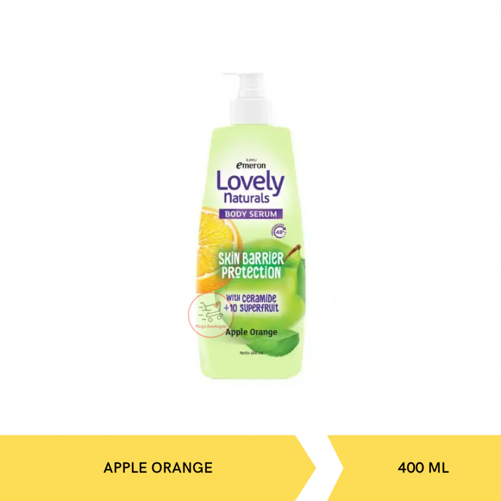 EMERON LOVELY NAT BODY SERUM APPLE ORANGE PUMP 400ML