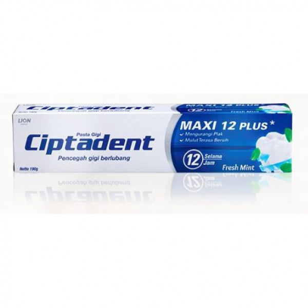 CIPTADENT T.PASTE MAXI PLUS FRESHMINT 190G X 24