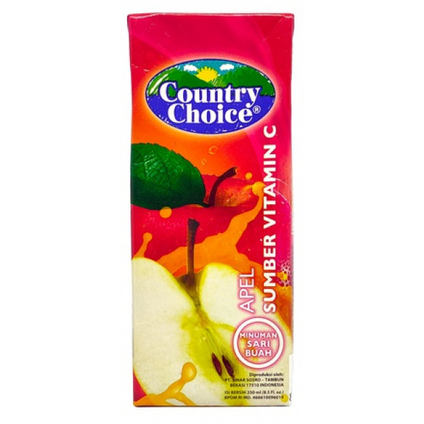 COUNTRY CHOICE JUICE APPLE 250ML X 24