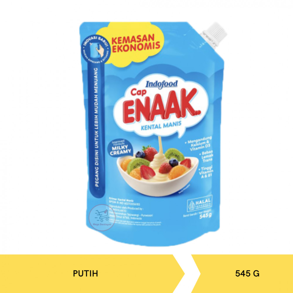 ENAAK KRIMER KM PUTIH POUCH 545G X 24