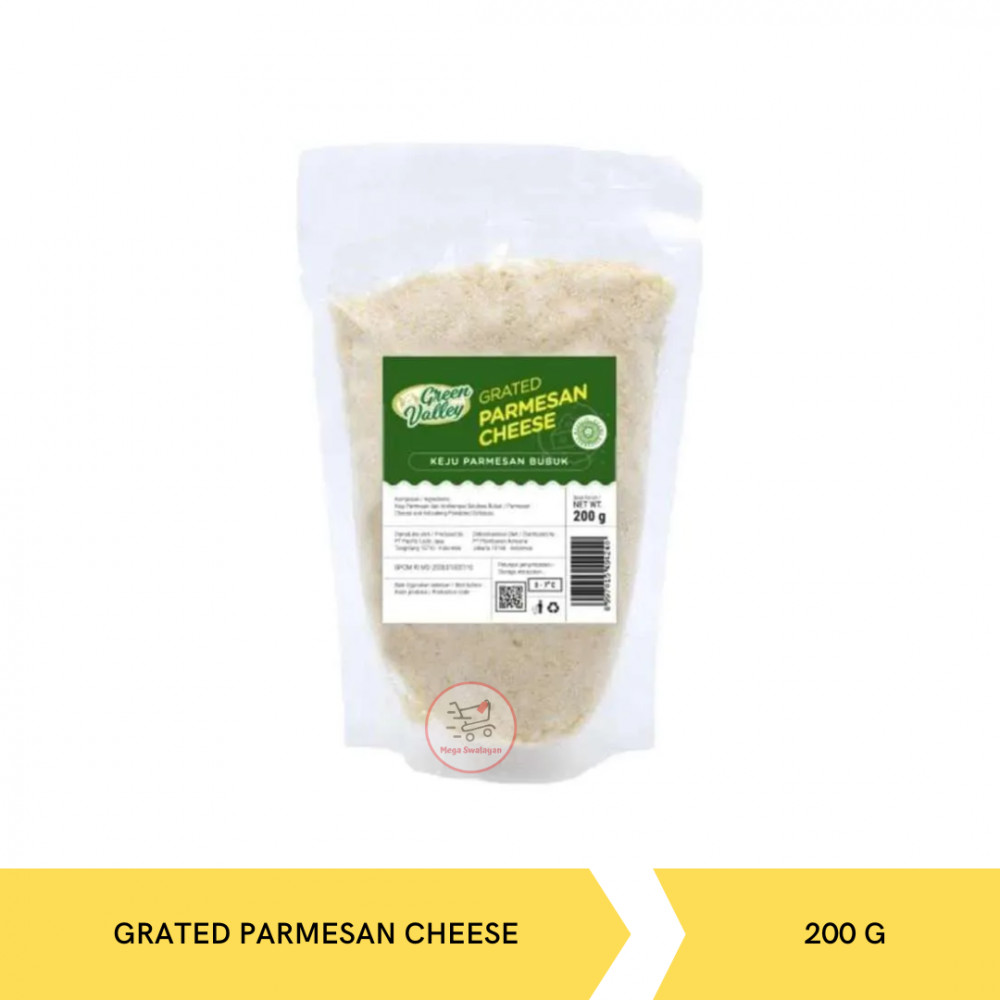 GREEN VALLEY GRATED PARMESAN CHEESE 200G