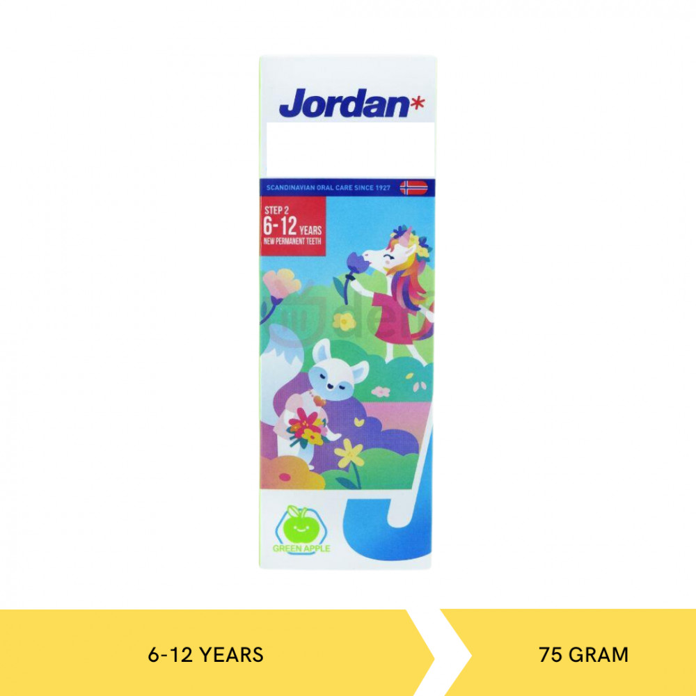 JORDAN T.PASTE GREEN APPLE 6-12TH 75G