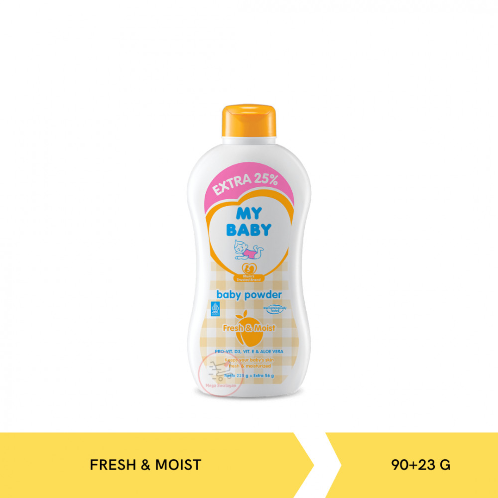 MY BABY PWD FRESH&MOIST 90G+23G