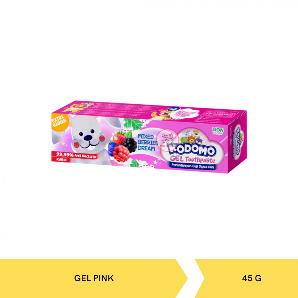 KODOMO T.PASTE GEL PINK 45G X 12