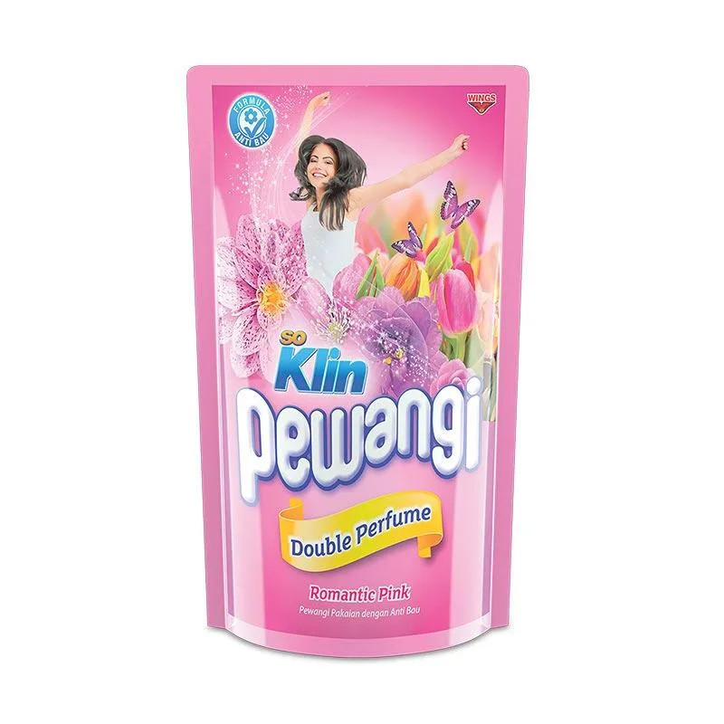 SOKLIN PEWANGI ROMANTIK PINK POUCH 800ML X 12