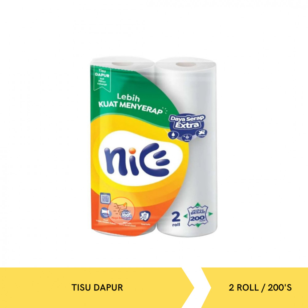 NICE TOWEL TISU DAPUR 2 ROLL/200`S X 24
