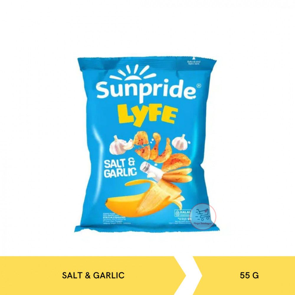 SUNPRIDE LYFE BANANA CHIPS SALT&GARLIC 55G X 30