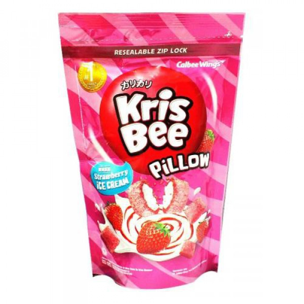 KRISBEE PILLOW STRAW ICE CREAM 100G X 20