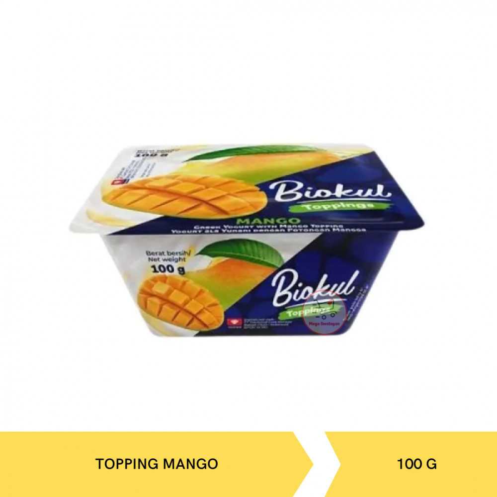 BIOKUL YOGURT GREEK TOPPING MANGO 100GX12