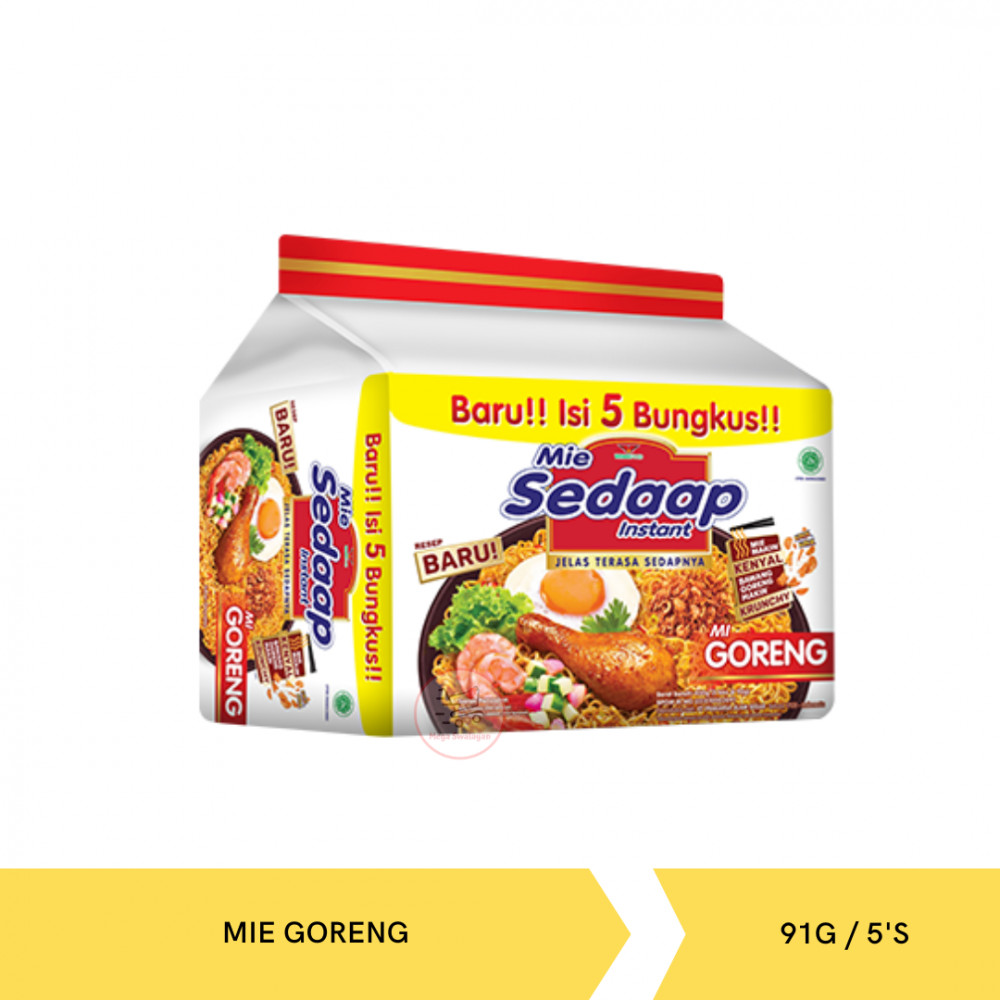 SEDAAP MIE GORENG BAG 91G/5`S X 8