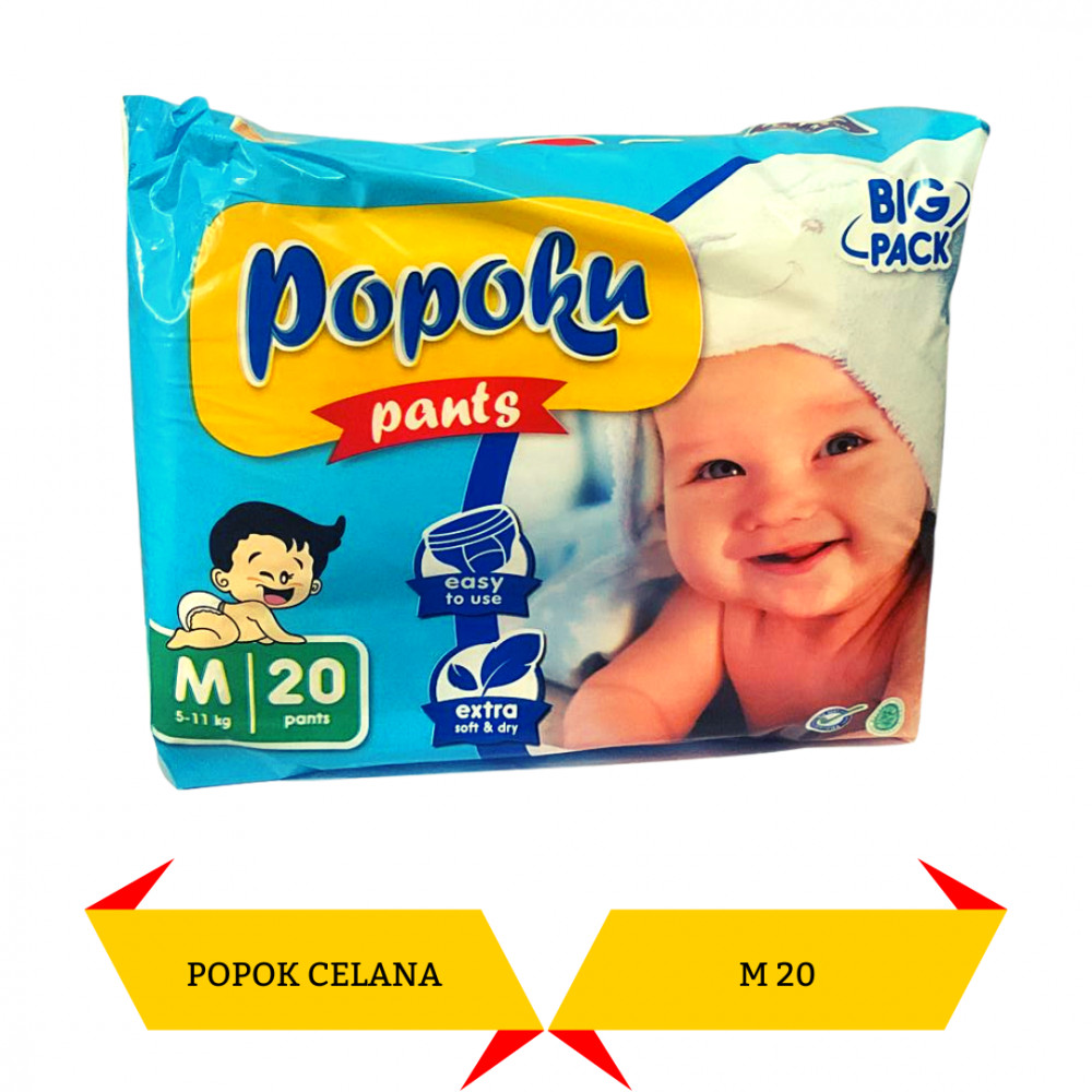 Mega Swalayan - POPOKU DIAPERS PANTS M30 X 12