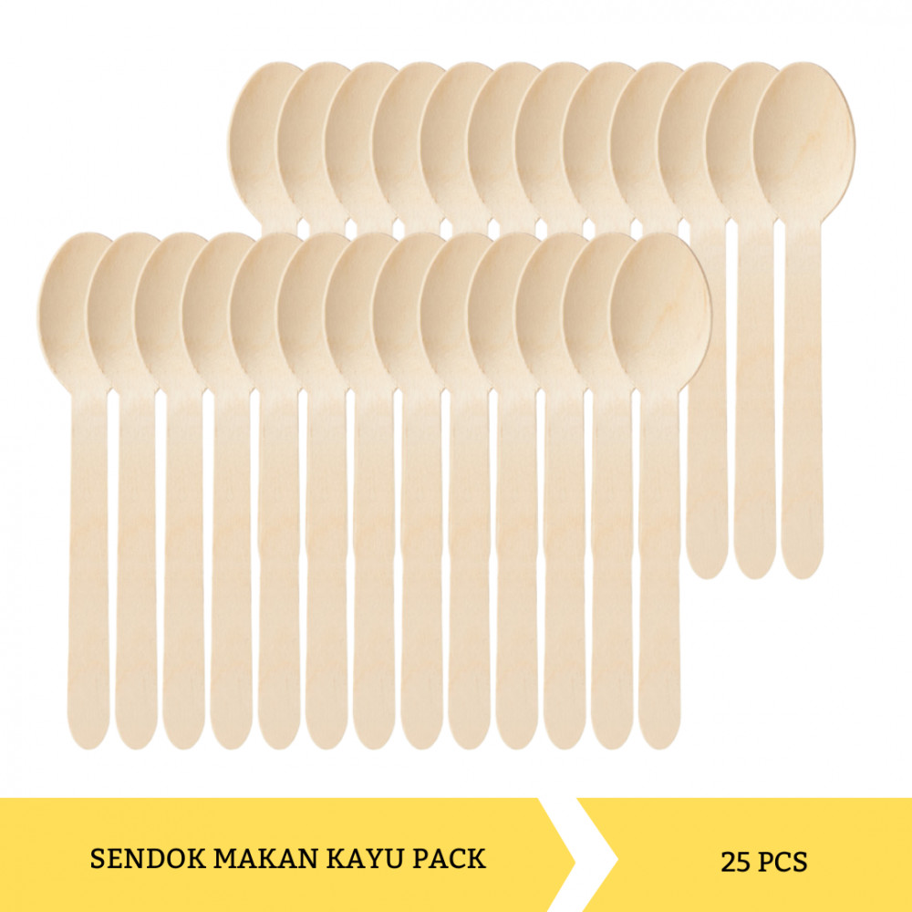 SENDOK MAKAN KAYU PACK/25`S