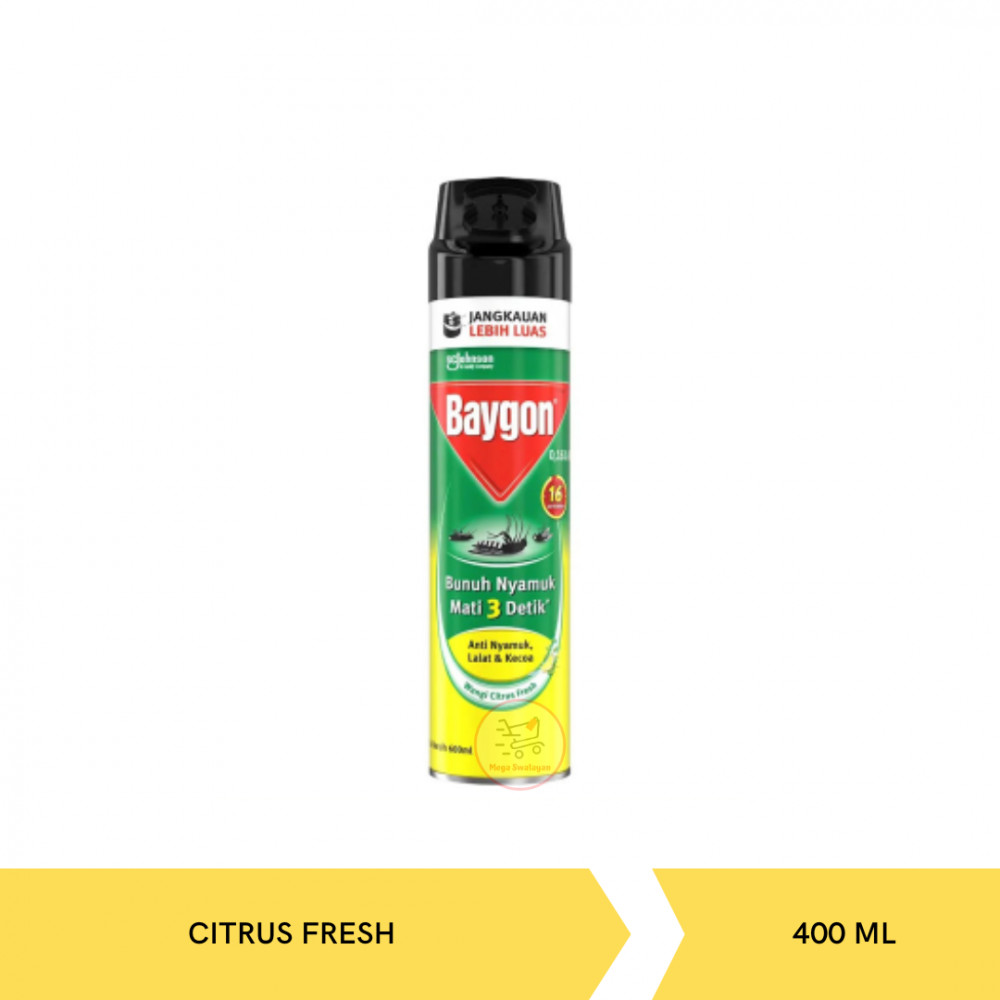 BAYGON AERO CITRUS FRESH 400ML X 12