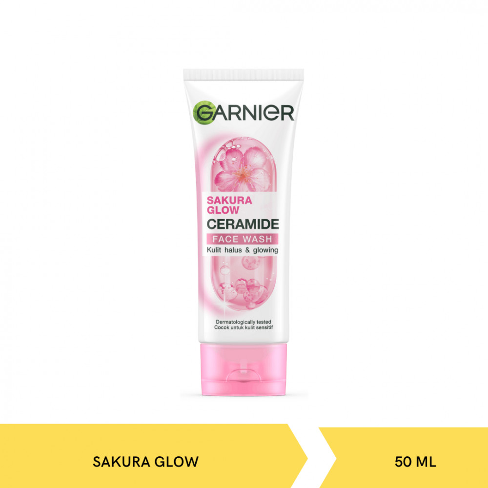 GARNIER SAKURA GLOW FACE WASH 50ML