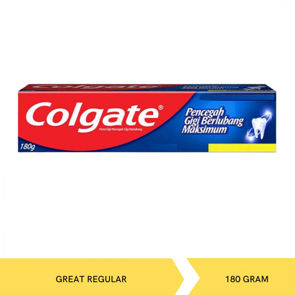COLGATE T.PASTE GREAT REGULAR 180G X 72