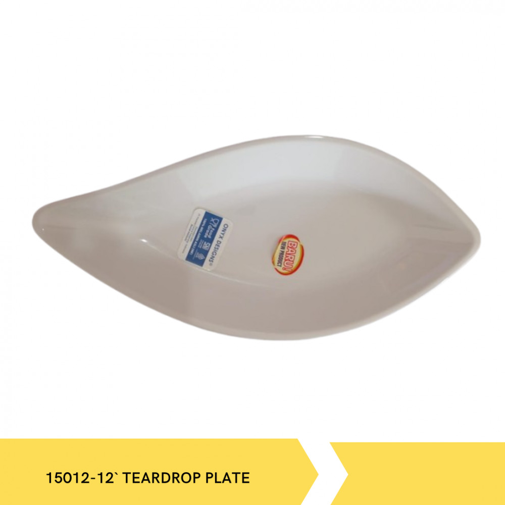 ONYX 15012-12` TEARDROP PLATE