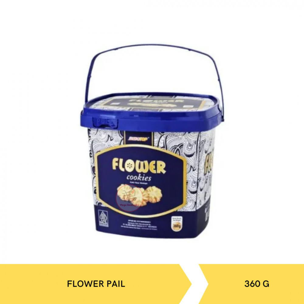 BISKITOP COOKIES FLOWER PAIL 360G X 6