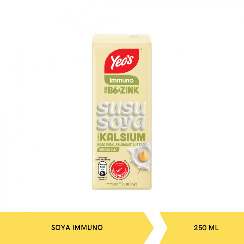 YEOS DRINK SOYA IMMUNO ORI KTK 250MLX24