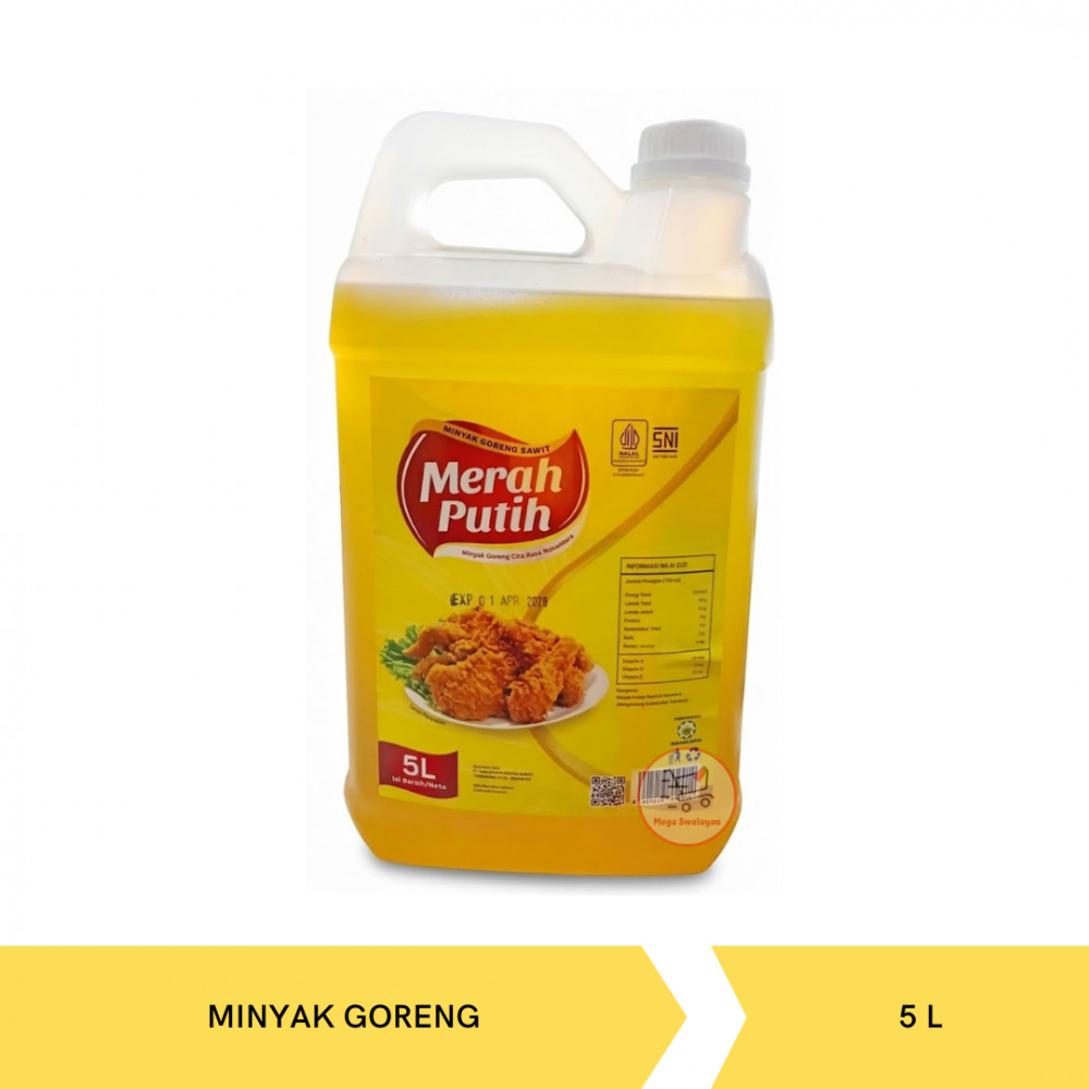 MERAH PUTIH MINYAK GORENG 5L X 4