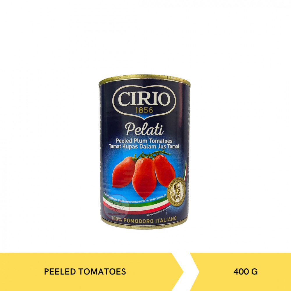 CIRIO PELATI WHOLE PEELEDTOMATOES 400G X 12
