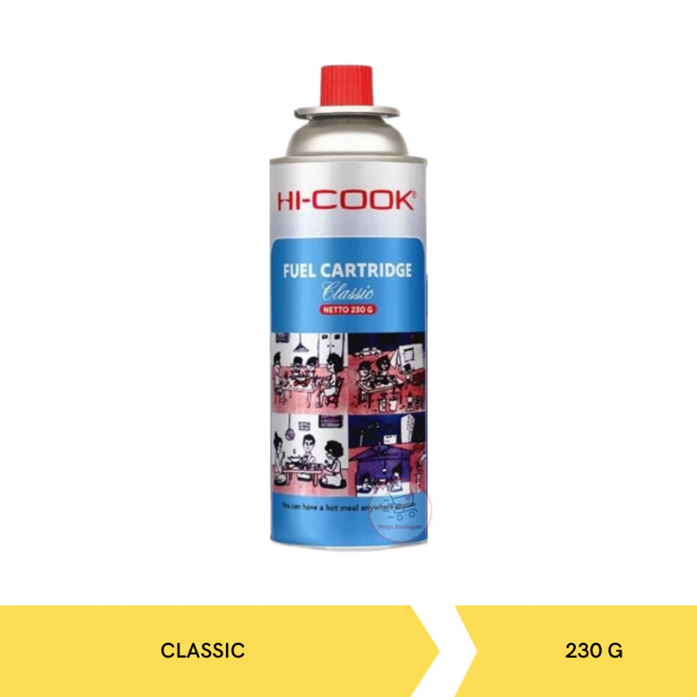 HI-COOK FUEL CARTRIDGE CLASSIC CAN BIRU 230G X 28