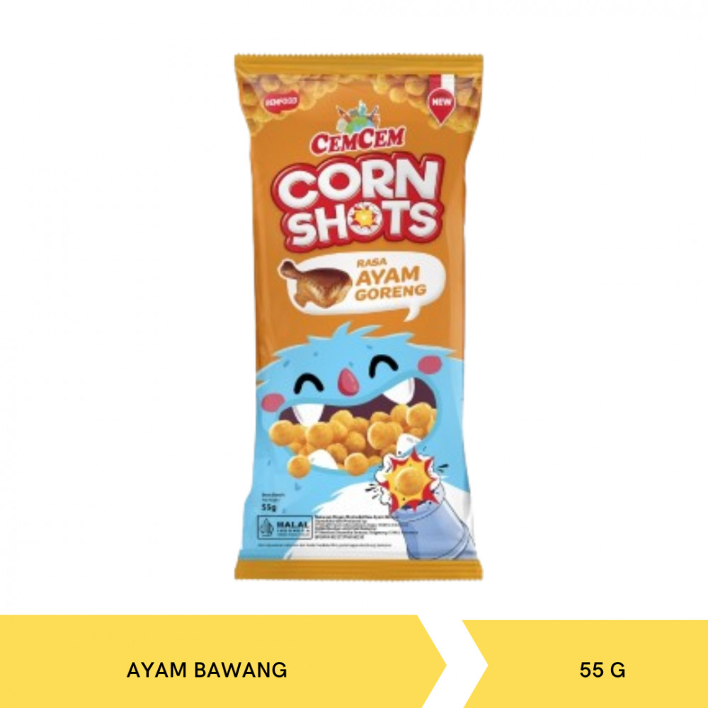 CEMCEM CORN SHOTS AYAM GORENG 55G X 30