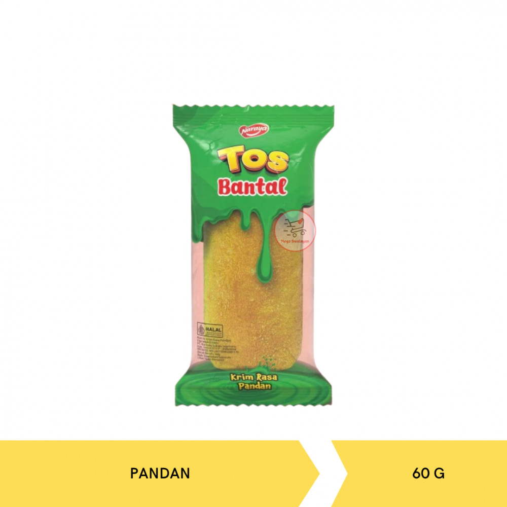 NARAYA TOS BANTAL PANDAN 60G X 60