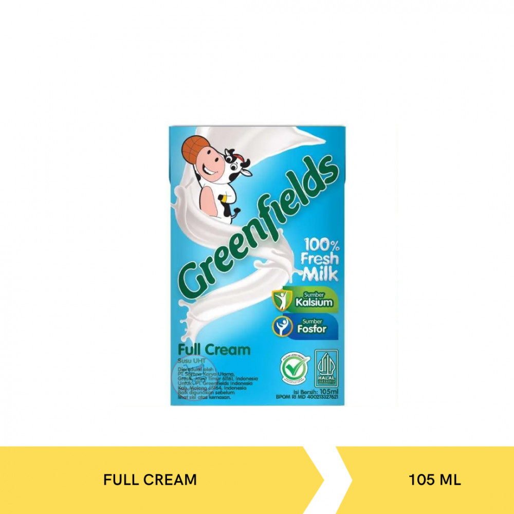 GREEN FIELDS UHT FULL CREAM 105ML X 40