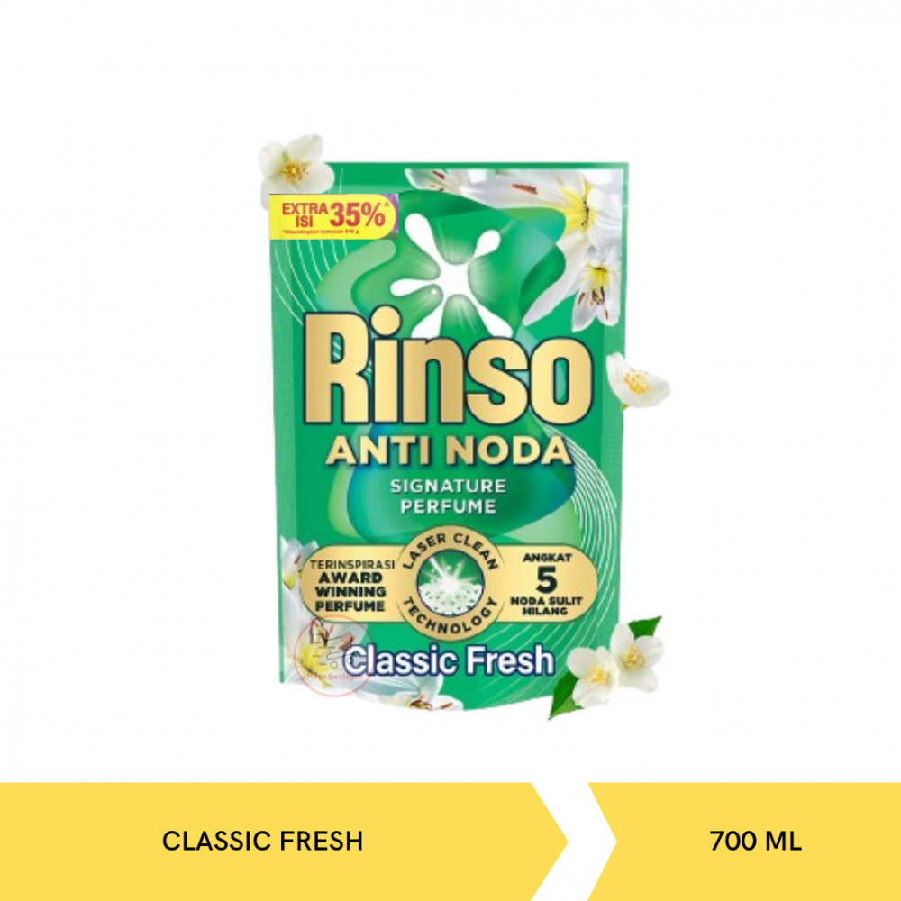 RINSO AN LIQ CLASSIC FRESH POUCH 700G X 12