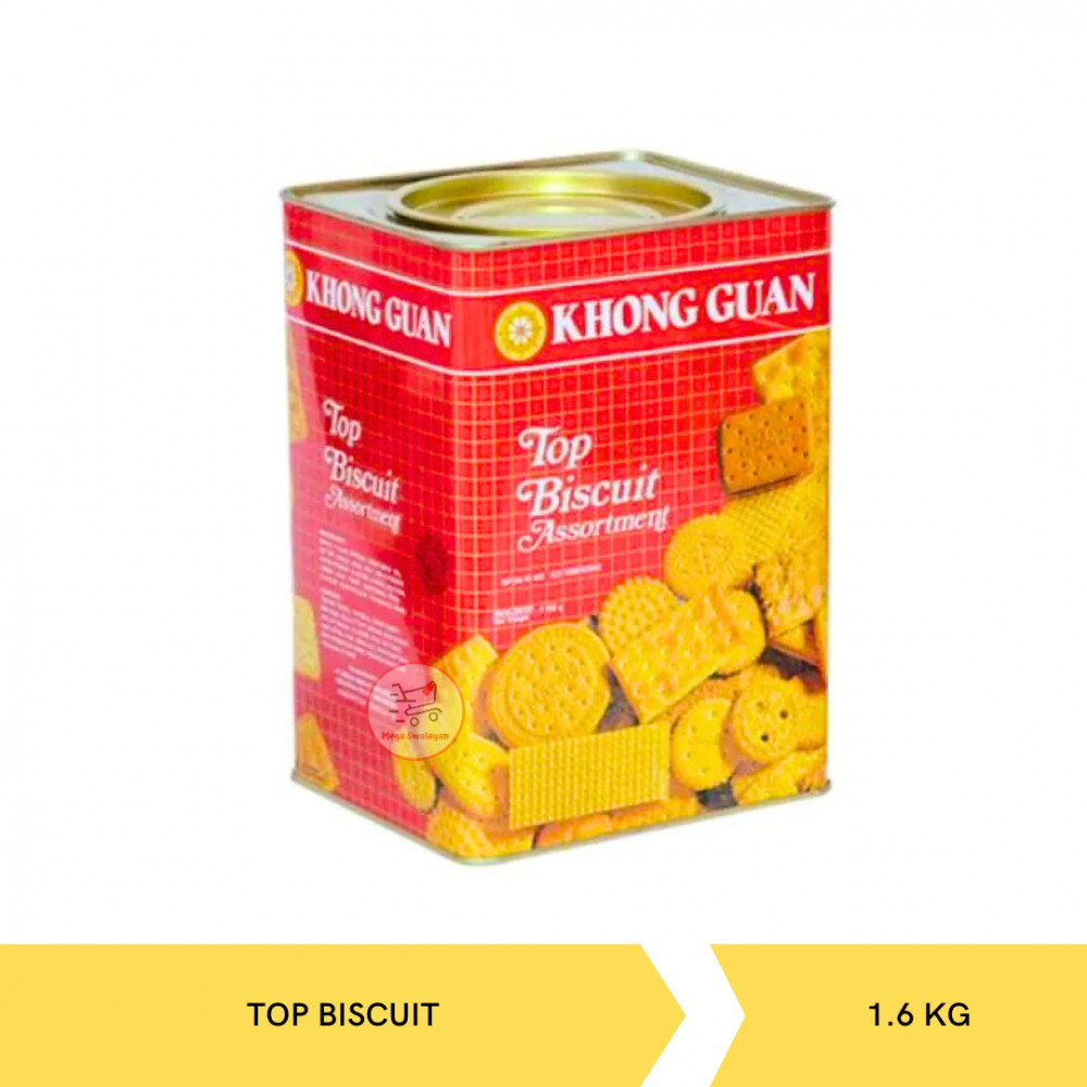 KHONGGUAN TOP BISCUIT ASS TIN 1.6KG X6