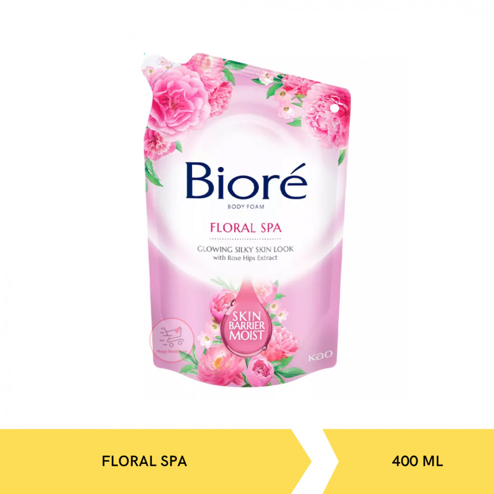 BIORE FOAM FLORAL SPA POUCH 400ML X 12