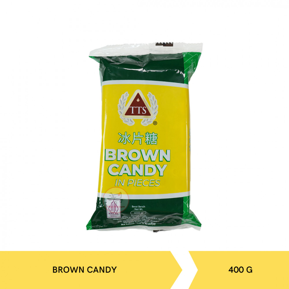 TTS BROWN CANDY IN PIECES 400G X 50