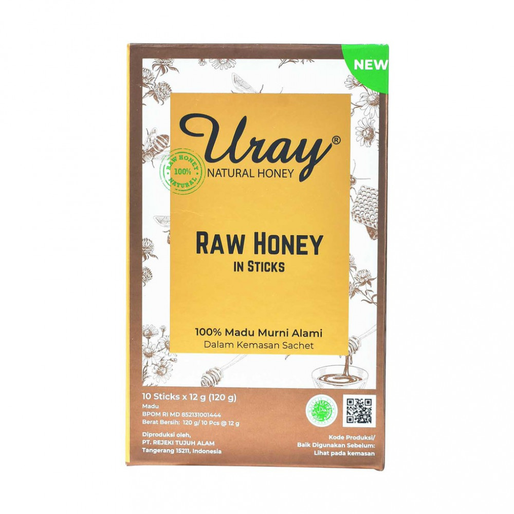 URAY RAW HONEY STICK 120G(12GX10`S) X 24