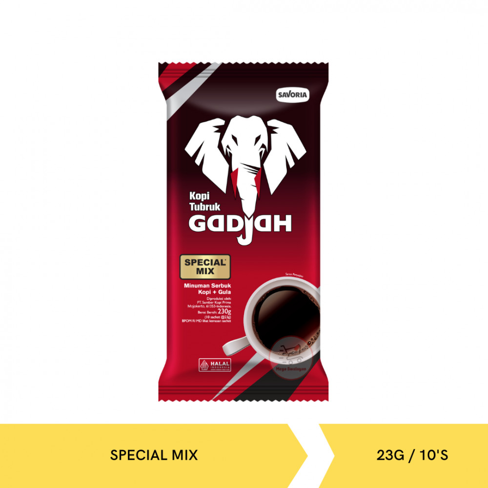 GADJAH KOPI TUBRUK SPECIAL MIX PACK 23G/10`S X 12