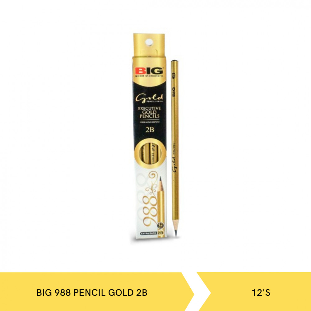 BIG PENCIL 2B 988 GOLD