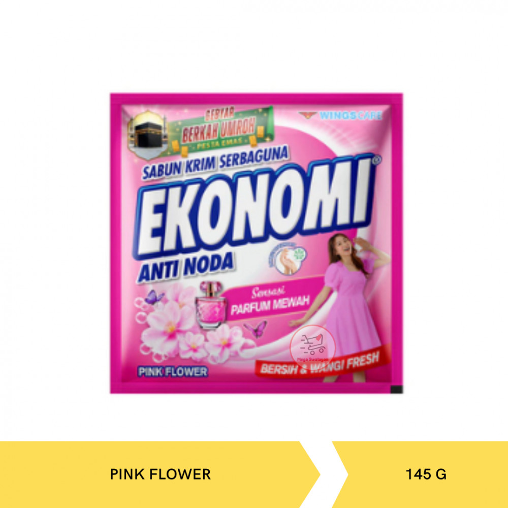 EKONOMI CREAM EP500K PINK FLOWER 145G X 30