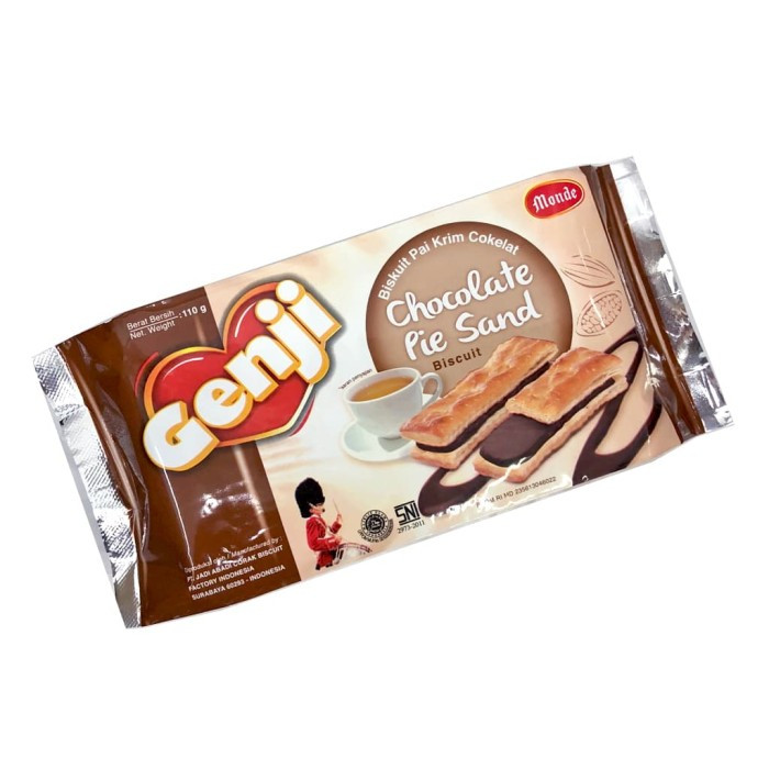 MONDE GENJI PIE SAND CHOCO PACK 110G X 24