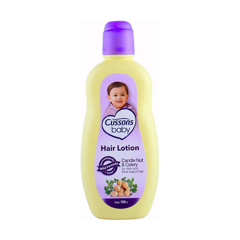 CUSSONS BABY HAIR LOT. CANDLE NUT&CELERY 100+100ML