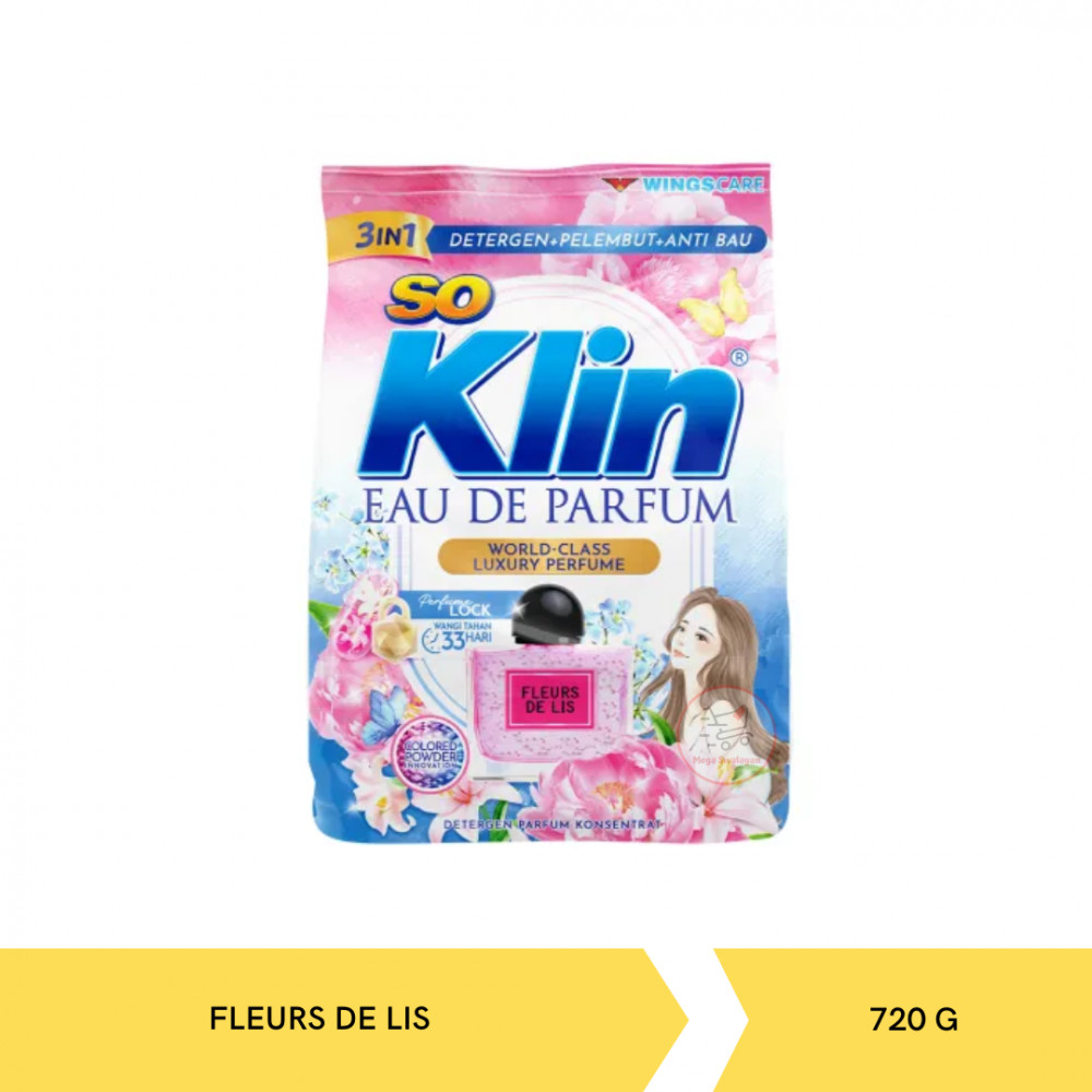 SOKLIN PWD DET EDP FLEURS DE LIS 720G X 12