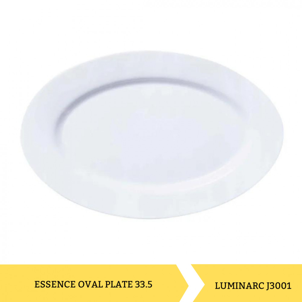 LUMINARC J3001 ESSENCE OVAL PLATE 33.5