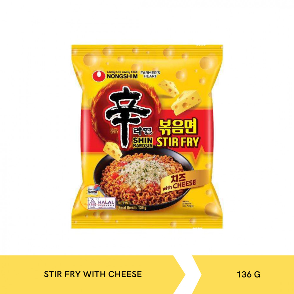 NONGSHIM SHIN RAMYUN STIR FRY CHEESE 136GX20
