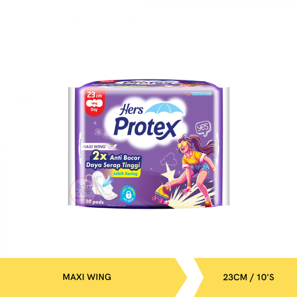HERS PROTEX MAXI WING 23CM/10`S X 24