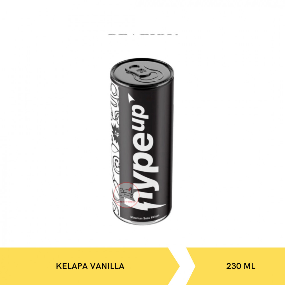 HYPE UP MINUMAN KRIM KELAPA VANILLA TIN 230ML X 12