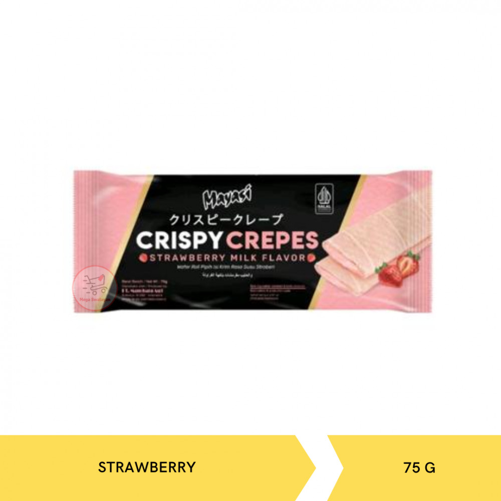 MAYASI CRISPY CREPES STRAW 75G X 24