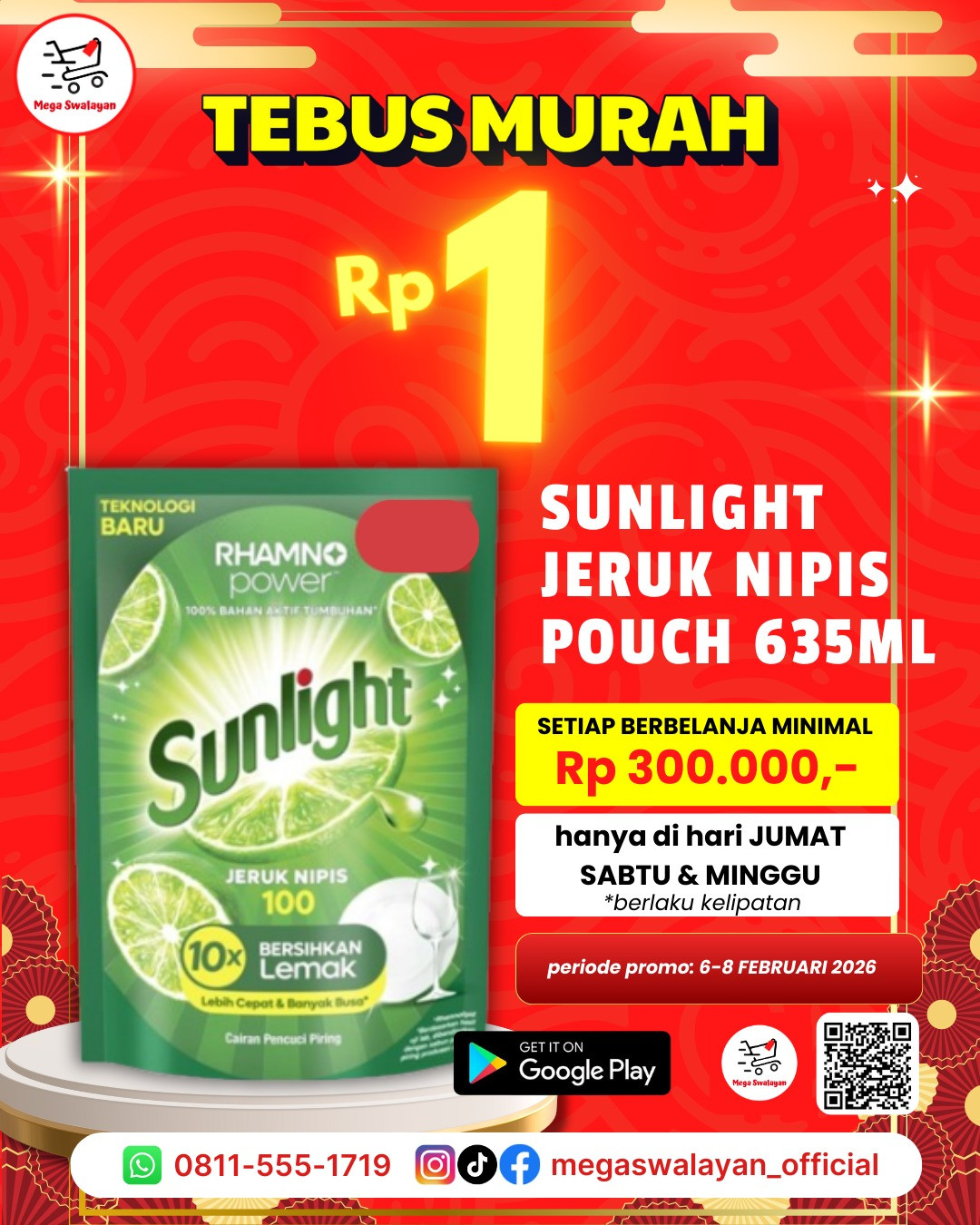 🎉 Tebus SUNLIGHT JERUK NIPIS Cuma 1 RUPIAH?!