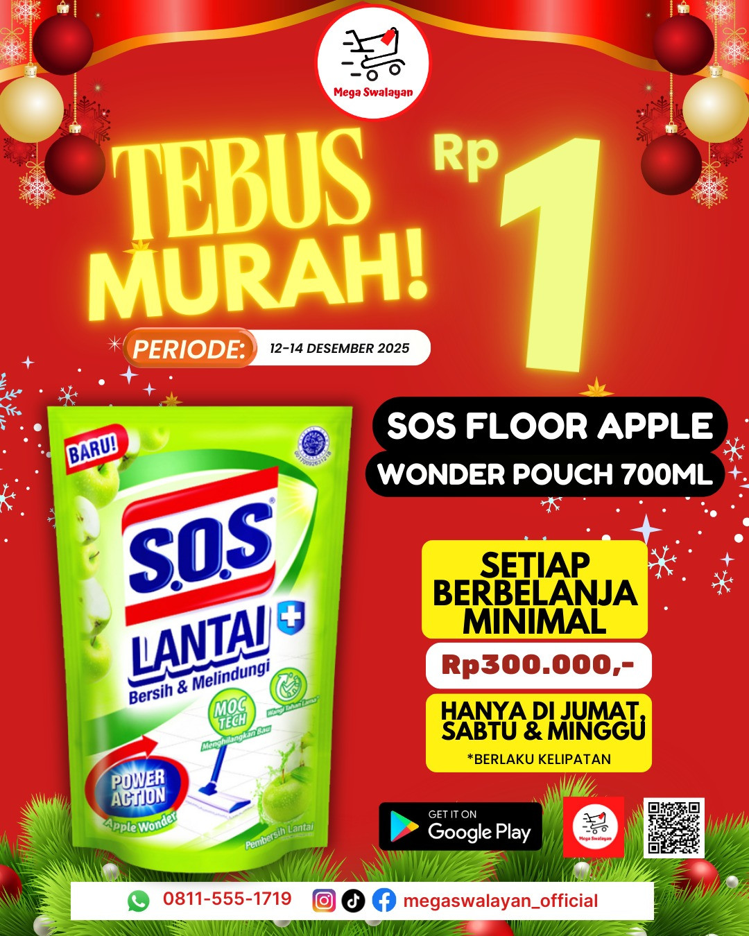 🎉 SOS Lantai Apel cuma Rp 1 ?!