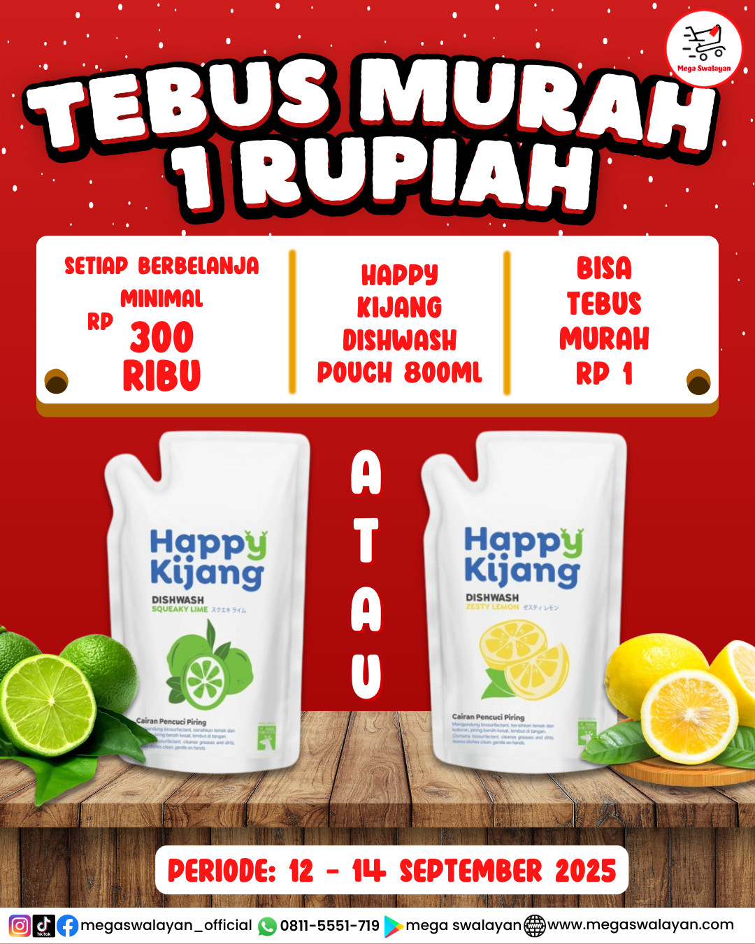 🎉 Tebus Happy Kijang Dishwas Cuma Rp 1! 😱