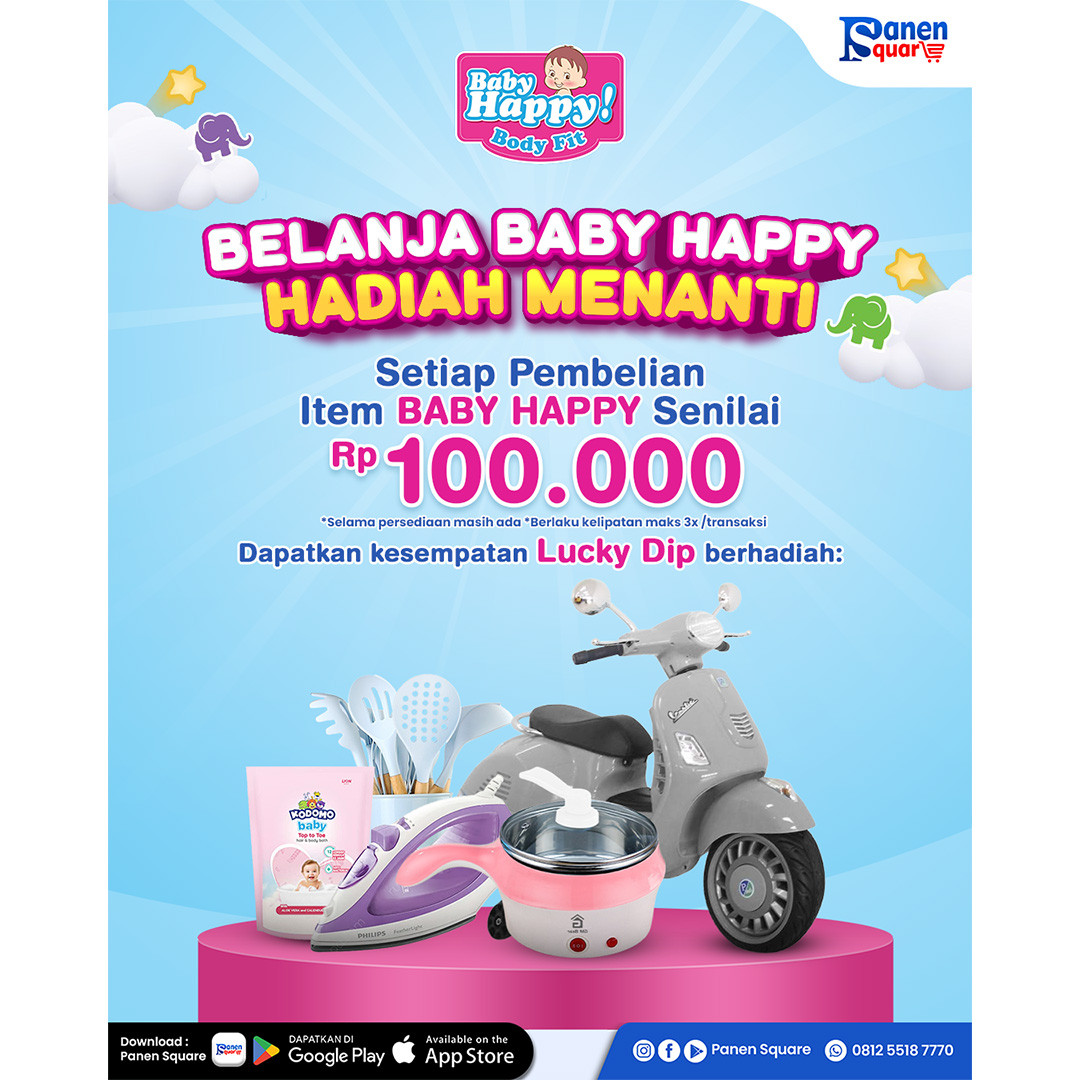 Belanja Baby Happy, hadiah menanti!