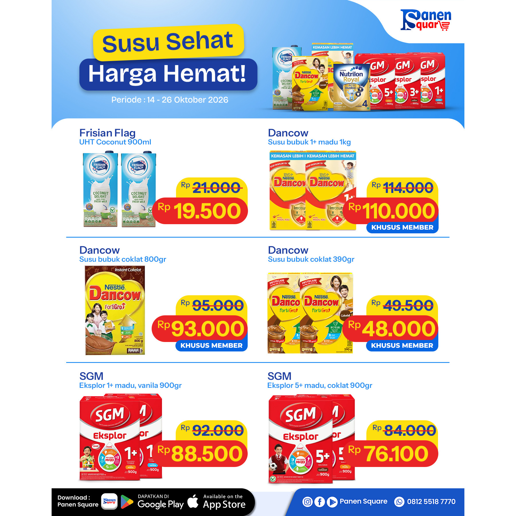 SUSU SEHAT, HARGA HEMAT! 💙
