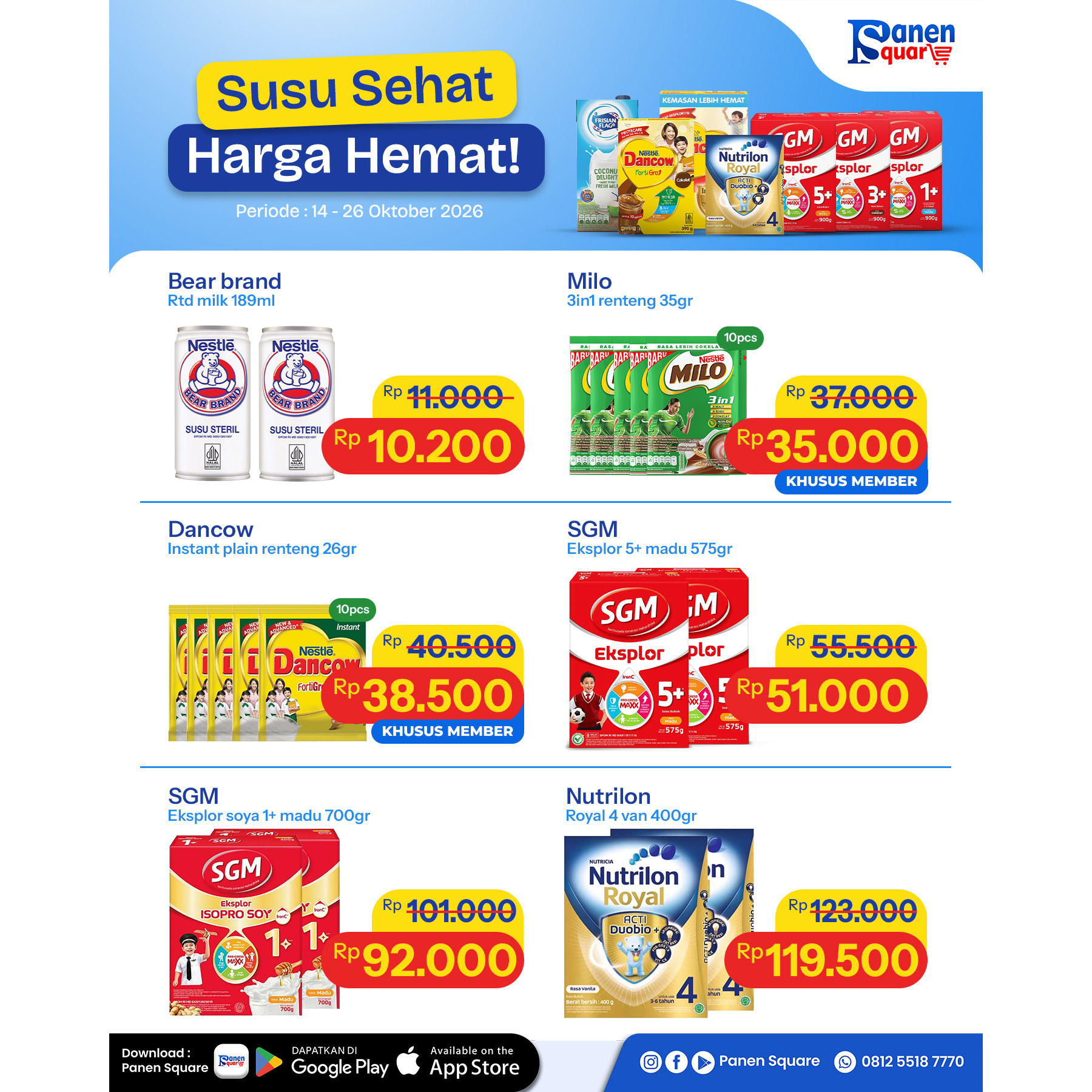 SUSU SEHAT, HARGA HEMAT! 💙